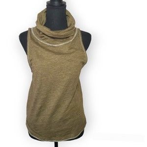 We the free cowl neck olive green sleeveless tank size XS free people